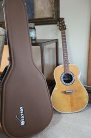 Ovation Guitar with Case and other miscellaneous accessories, Ultra Series, Model 1511
