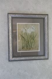 Framed Art, Plant, (2), 15"w x17"h
