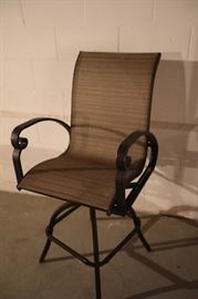 5 Bar Height Patio Chairs (Sling)
