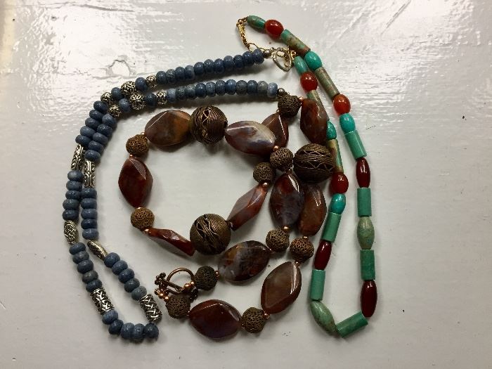 Turquoise, lapiz, agate and more