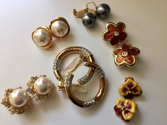 Clip earrings of all kinds
