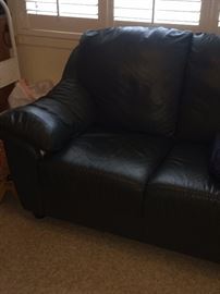 Leather Love Seat