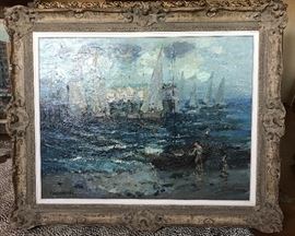 Reflections, Constantine Cherkas 1968  Oil on Canvas 28" x 36" 