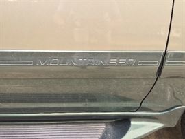 1999 Mercury Mountaineer 4X4. 210-hp V6 engine with a 5 speed automatic transmission w/OD getting on average 17mpg. Color is a 'Spruce Green' with a 'Graphite Grey' interior. One owner, 120K miles which averages to about 6,600 miles a year.. NICE!!