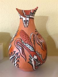 Original Lucy McKelvey (Navajo~with corn relief) Pottery.