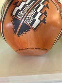 Original Lucy McKelvey (Navajo~with corn relief) Pottery.