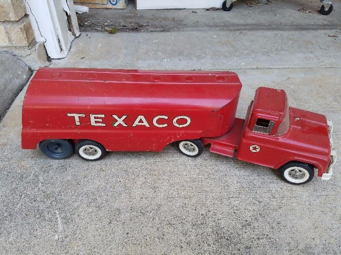 Vintage Buddy L Texaco Oil Tanker Truck Toy 
