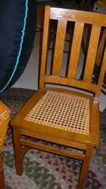  ONE OF THE CHAIRS  TO DROP LEAF TABLE