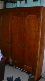 ONE OF THE OAK CABINETS THAT WERE IN THE KITCHEN
