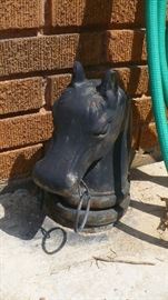 HORSE HEAD HITCHING POST TOP