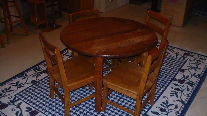 CHILD'S TABLE AND CHAIR SET,  ONE OF THE NICEST I HAVE SOLD