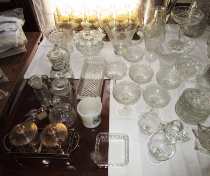 Vintage/antique glassware