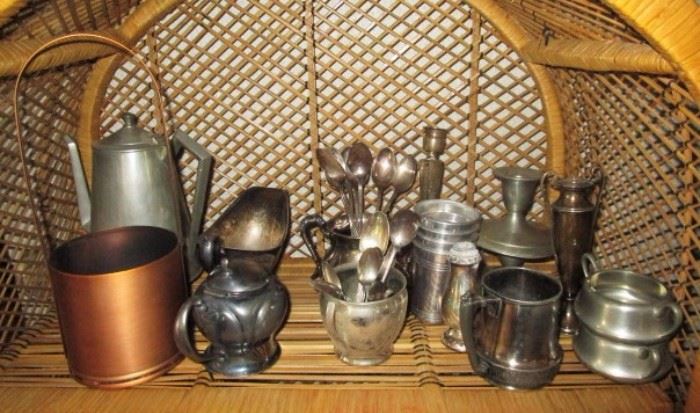 Misc. vintage silver plate items