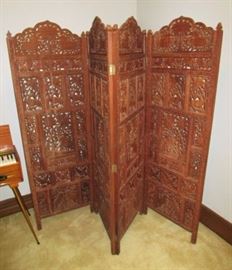 Large carved room divider/stand