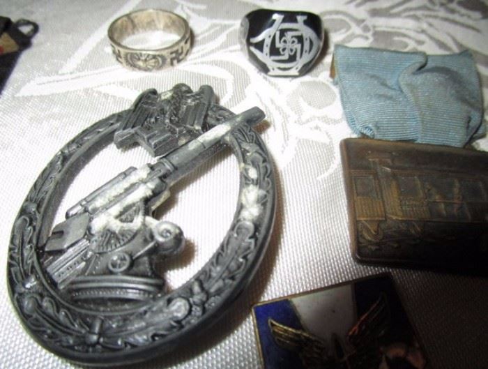 Germany Nazi metals, rings