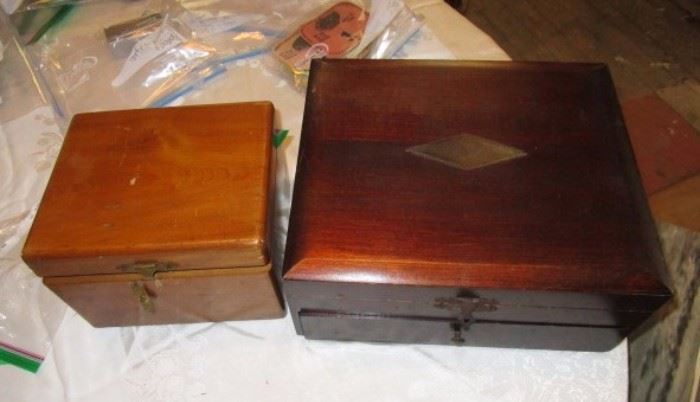 Vintage wooden boxes