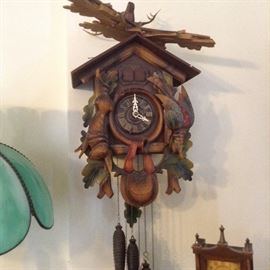 German Black Forest Hunters clock