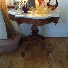 Marble top Antique Table