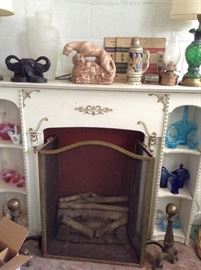 French Prov. Fire place mantle 