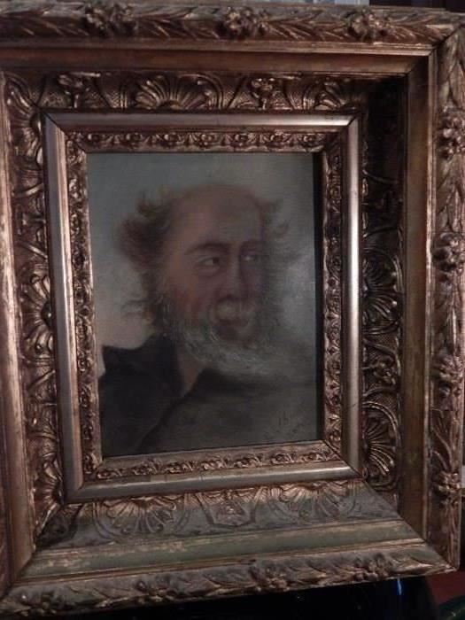 Artist: M.C. Chaboc, Portrait of Old Man with Beard, Oil on wood