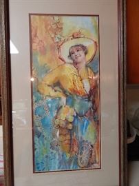 Artist: Helen Adams, Lady, Watercolor