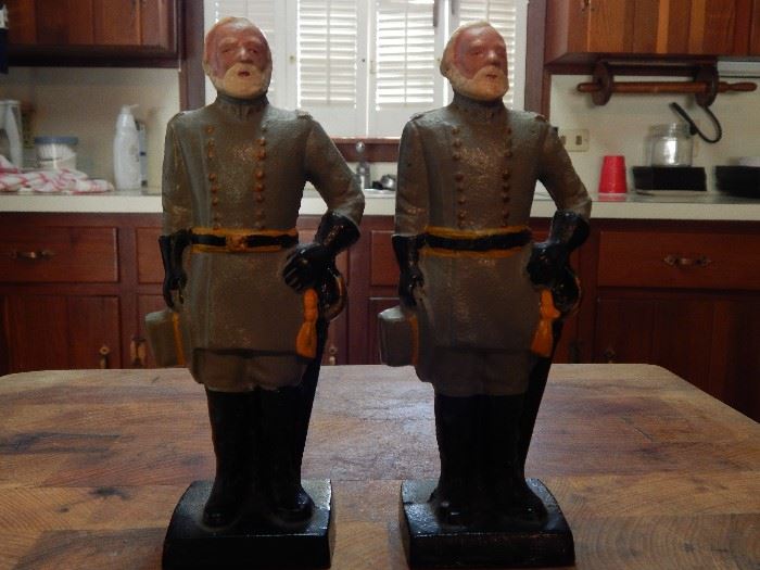 Early 20th Century Confederate Soldier, Cast Metal-Hand painted