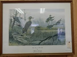Artist: Ralph McDonald, "Black Magicat Little Lake", Numbered Edition 1864/2400, Lithograph