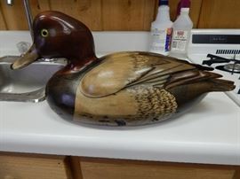 Artist: Tom Tabor, Red Head Limited Edition and Signature Edition Collections of Woodcraft Decoys, Wood-Paint