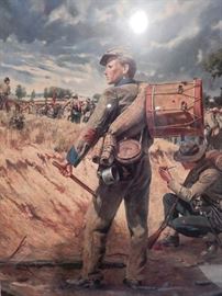 Artist: Don Troiani, "Confederate Drummer", Authentic Work, Double Signed, 95/625, Lithograph