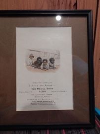 Artist: Unknown, Untitled, Advertisement for Shoes in 1904 McClure Magazine, 4 Black Children Looking Around, Lithograph