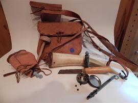 Bag for Black Powder Muzzle Loader, Contains all Material Necessary to go Shooting with Black Powder Gun