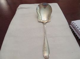 Sterling Silver Casserole Spoon, Spoon Has Large Head For Larger Servings