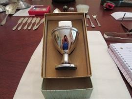 Rhodium Metal Table Lighter by Zippo, 1960's Uncommon and Rare, In Original Box