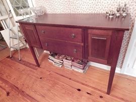 Buffet by J Homer Walters, Laurel, MS, Wood Hand Crafted, Dark Cherry/Mahogany Finish