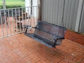 Wrought Iron Swing