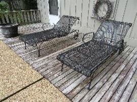 Wrought Iron Lounge Chairs