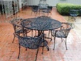 Wrought Iron Table and Chairs