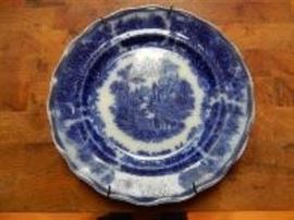 Burgess & Leigh Flow Blue Plate