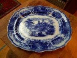 Burgess & Leigh Flow Blue Platter