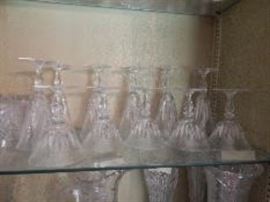 Thumbprint Crystal Stemware
