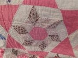 1930's Block in Star Pattern Quilt