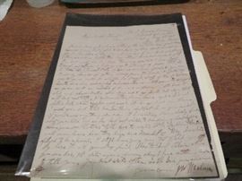 Memphis, TN Document-This is a confederate soldier letter written to his cousin from prison in Memphis, Tennessee. -