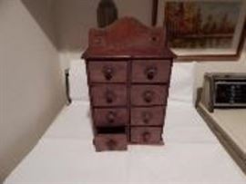 Primitive Wooden Spice Box