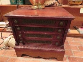 J. P. Coats Spool and Thread Cabinet