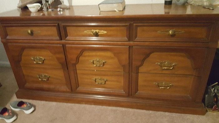 Dresser with mirror and matching chest..