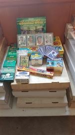 Part of the baseball card collection