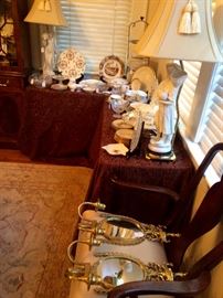 China, lamps, crystal, brass...decorate your home or stock the booth, at these prices you could put these fabulous sconces in the guest bathroom and still buy dinner!