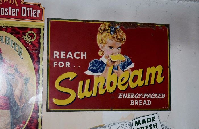  Sunbeam bread advertising sign