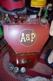 Antique A&P coffee bin
