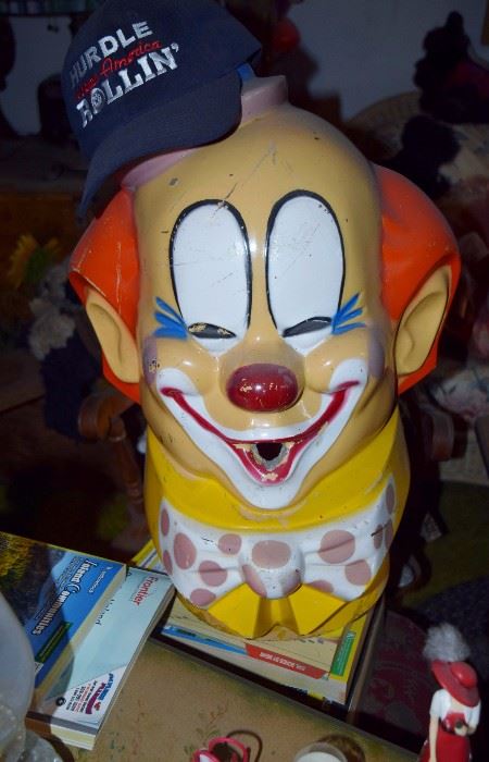Vintage Carnival clown balloon blower